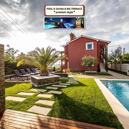 Villa Sunset Pool & Spa Apartments Zgornje Skofije Kültér fotó