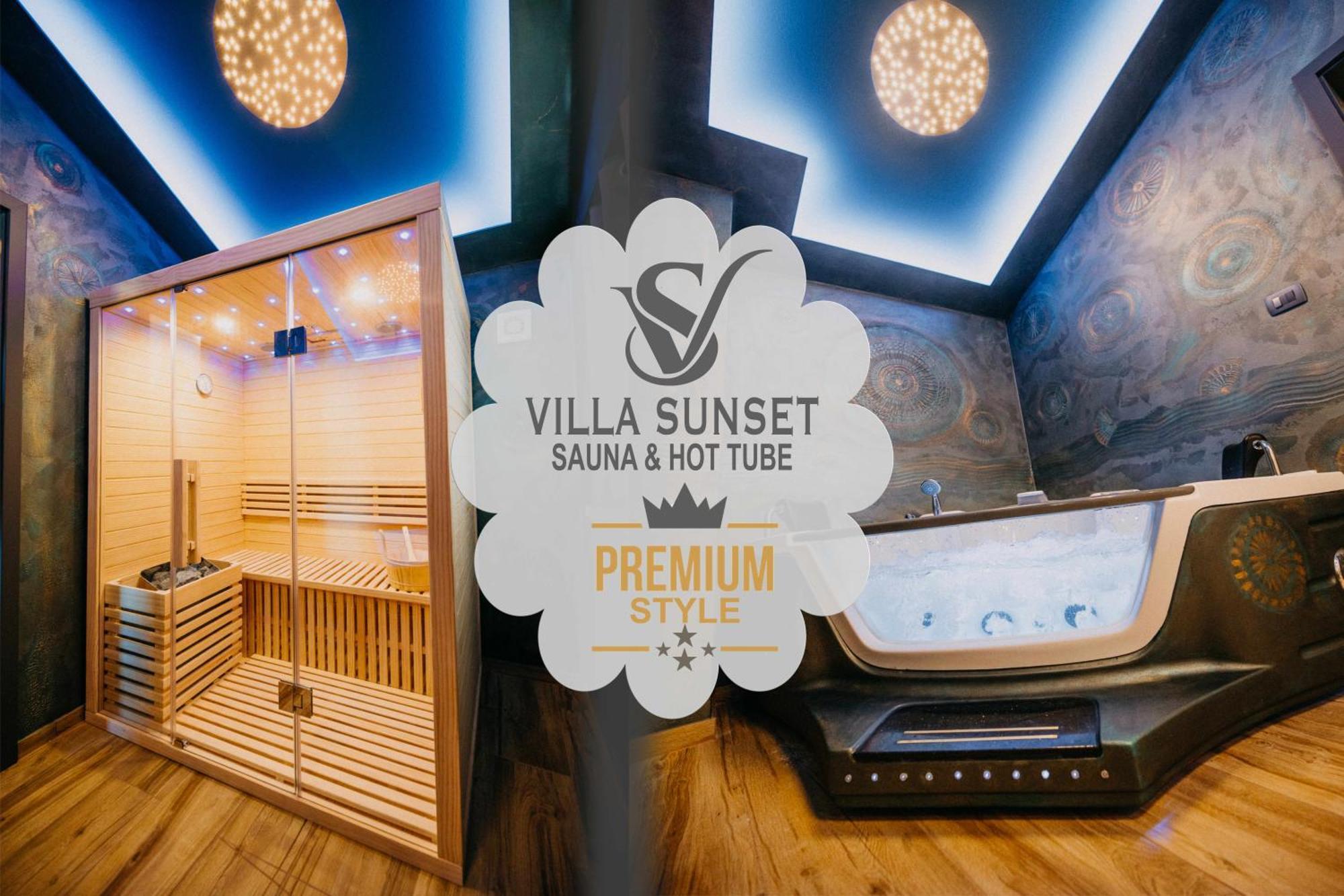 Villa Sunset Pool & Spa Apartments Zgornje Skofije Kültér fotó